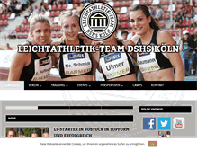 Tablet Screenshot of lt-dshs-koeln.de